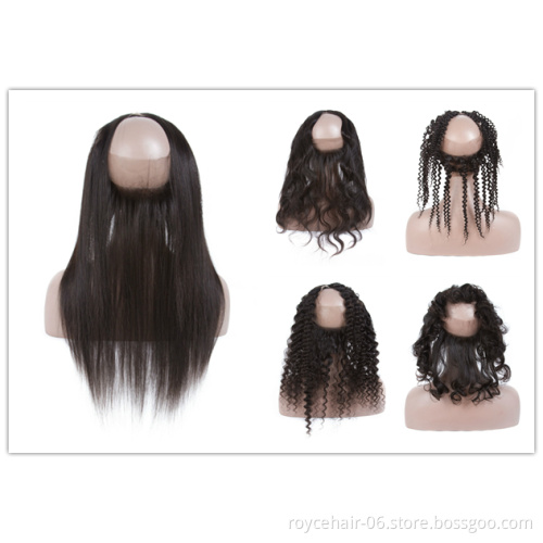 Brazilian Hair Natural Pre-Plucked Hair Line Thin Skin  Invisible Lace Frontal Closure